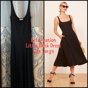 Reformation’s Rou Little Black Dress Size Large
